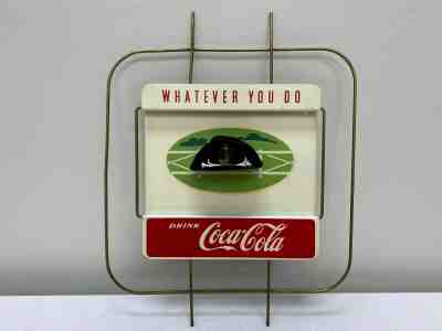 Vintage Coca Cola COWBOY HAT Kay Display SIGN Nice!