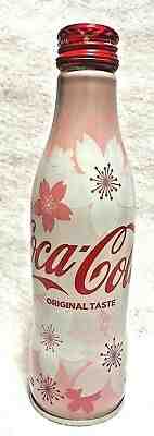 Coca Cola Aluminium Bottle 2018 Sakura Cherry Blossom Limited Full Japan F/S T/N