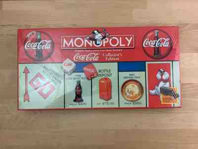 Monopoly 1999 Hasbro Coca Cola Coke Collectors Edition Board Game New Sealed