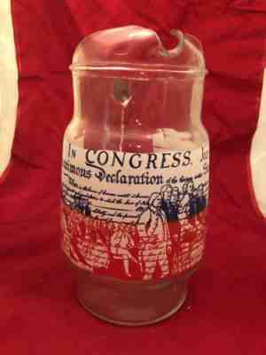 Coca Cola Bicentennial Heritage Series 'Flag' Pitcher 