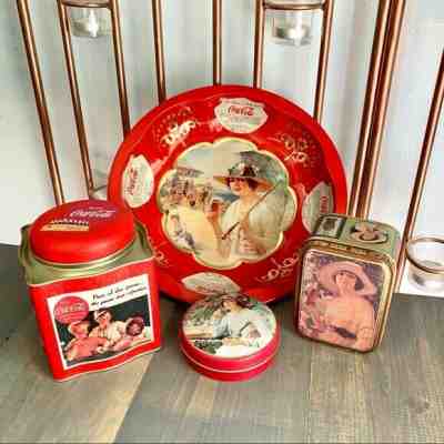 Vintage 1993 1994 Coca Cola Coke Tin Collection Collectibles