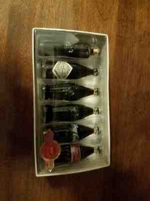 Vtg 1998 Evolution of The Coca-Cola Contour Bottle Set 6 Miniature 3" Cokes NEW 