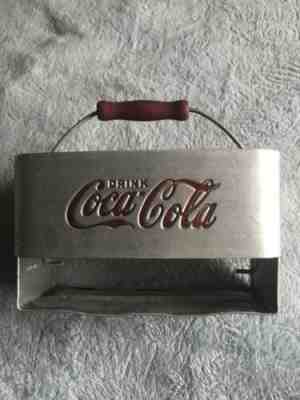 Antique Coca Cola Metal Carrier 6pack