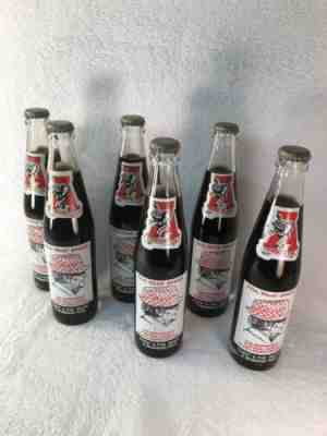 ALABAMA CRIMSON TIDE 1979 BEAR BRYANT FULL COKE BOTTLES 315 WINS SET OF 6