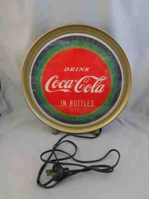 Price Bros Coca-Cola Motion Illusion Sign "Drink Coca-Cola In Bottles" c.1949