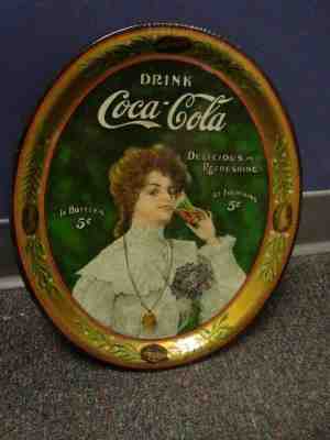 1906 Medium Oval Coca-Cola Serving Tray