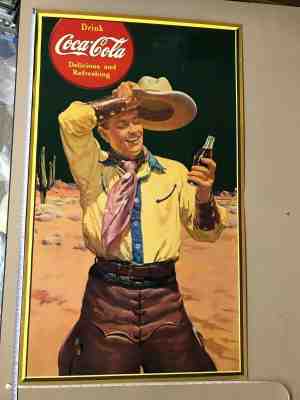 1941 Drink Coca-Cola Coke Cowboy Poster