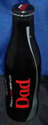 Coca-Cola aluminium bottle DAD zero & red UEFA 2008 Columbia North America Faith