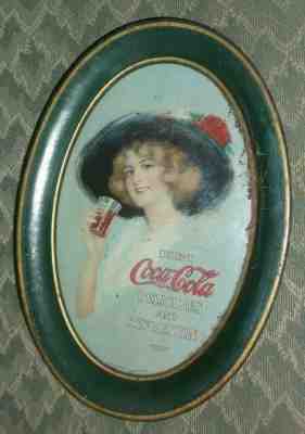 True Vintage (small change or tip) Coke Tray - Copyright 1912