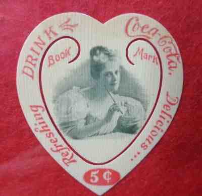 Rare 1899 Coca Cola Celluloid Book Mark Mint Condition