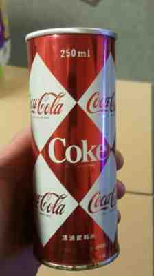 Rare Coca Cola Japan Diamond Can 60s