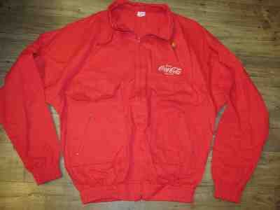 VINTAGE AUTHENTIC DELIVERY DRIVER  PROMO COCA COLA JACKET-L MENS ADVERTISING 
