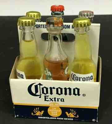 Carrie Fisher Estate: Vintage Miniature Corona Beer, Coke, Crush Bottles In Case