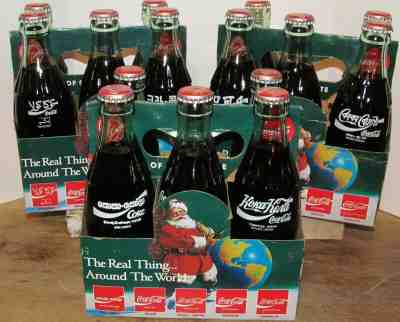 Coca-Cola The Real Thing Around the World International Christmas 15 Coke Bottle