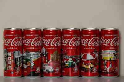 2019 Coca Cola 6 cans set from Macau, Landmarks
