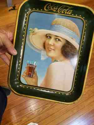 1921 Coca Cola Serving tray,Flapper Girl  Authentic Nice Condition