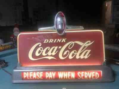 Coca-Cola 1948 Fountain Light Up Sign