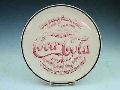 Rare 1893-1899 Coca Cola " IDEAL BRAIN TONIC " Soda Fountain Plate Sign SCARCE