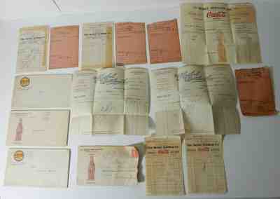 1919-21 HEIBEL BOTTLING COCA-COLA MAUTZ LETTERHEAD RECEIPTS COVER ENVELOPE