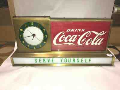Coca Cola Serve Yourself Clock