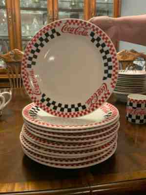 Gibson Vintage 1996 Coca-Cola Dish Set DINNER WARE SET 59 PIECE SET