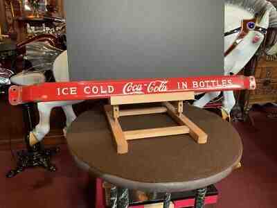 1940's Porcelain COKE Coca Cola DOOR-PUSH Sign #2   "Watch Video" 