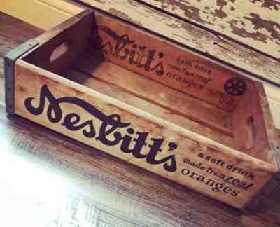 Vintage Near Mint Very Rare 1971 Nesbitt's Wood Soda Pop Crate Los Angeles CA