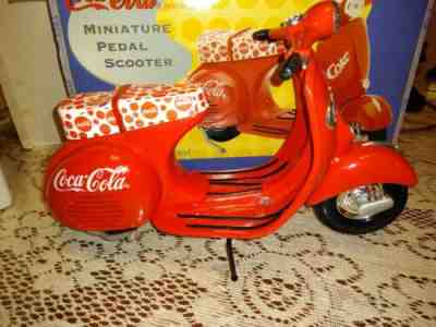 Vintage Coca Cola Die Cast Miniature scooter NIB