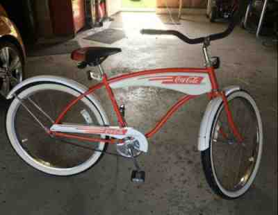 vintage coca cola bicycle Used Once Or Twice Excellent Cond. Red And White