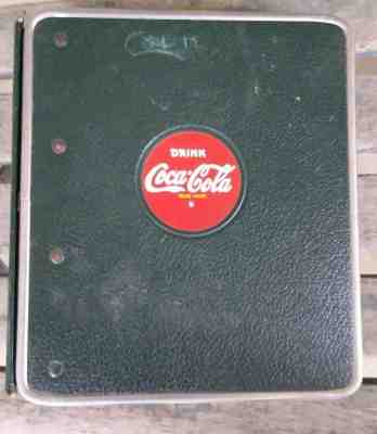 RARE ~ 1940 Coca-Cola Advertising Salesmen's Binder Merchandising Book Coke
