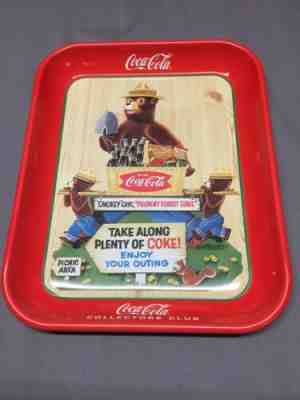 Smokey Bear Coca Cola tray 1997 limited edition of 2000 rare Coke Collector's 