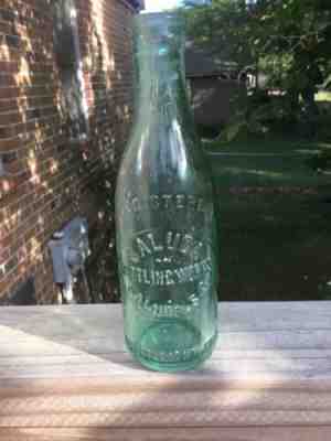 Straight Sided Slugplate Bottle From Saluda Bottling Works, Saluda,SC