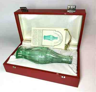 1965 50TH ANNIVERSARY COCA-COLA BOTTLE IN DISPLAY BOX WITH CERTIFICATE