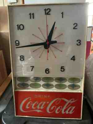  1960s COCA-COLA STARBURST ELECTRIC LIGHTED CLOCK "DRINK COCA-COLA" FOR LEE ONLY