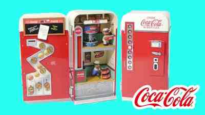 RARE NEW Vintage COCA-COLA Vending Machine Multi Action Light Music Box &VIDEO!!
