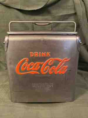 Original 1950s Coca Cola ACTON Stainless Steel  Six Pack  Cond”