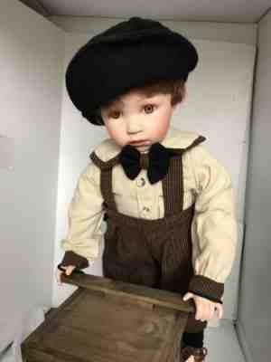 Coca Cola Danny Boy Danbury Mint Wood Scooter Doll