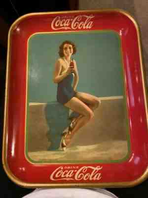 Original 1933 Coca-Cola Frances Dee Tray