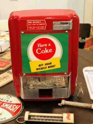 RARE Orig Vintage VENDO COIN CHANGE CHANGER Machine SODA Pop Gas Service Station