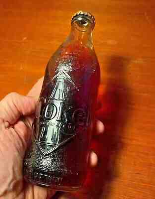 Coca Cola 1960s Straight-Sided Diamond Label Embossed Full Unopened W/ Cap