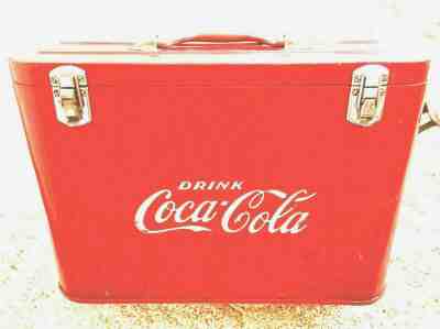 Vtg 1948 Coca-Cola Airline Cooler/Ice Chest Collectible Original NO Restoration!