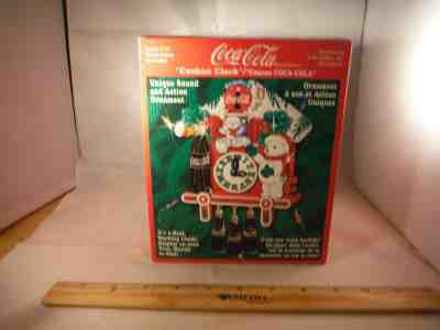 RARE Christmas Coca-Cola Musical Cuckoo Clock "Always Coca-Cola" AS IS