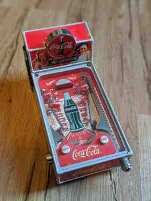Vintage 1998 Coca-Cola Collectible Pinball Machine Musical Bank FREE SHIPPING