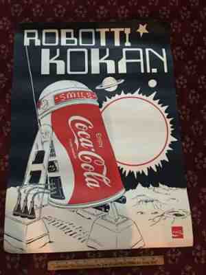 1970’s Coca-Cola Robot Coke Can ( Similar To R2D2) Poster 20x26 Robbati Kokan 