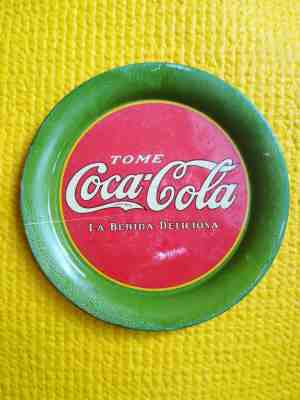 Vintage  Mini tin tray soda COCA COLA pre 1920s!