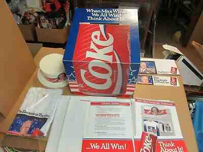 FANTASTIC FIND! COMPLETE 1988 MAX HEADROOM CAMPAIGN PACKAGE INTERNAL ONLY-MINT 