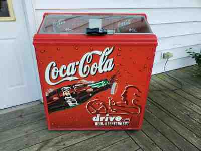 Nice barely used Coke Coca Cola Refrigerated Cooler Machine