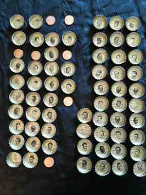 VTG 63 Coke Bottle Caps Raiders and AFL