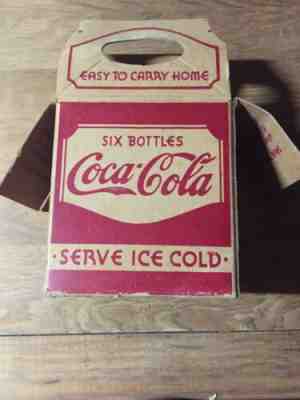 Super Rare Coca Cola six pack Bottle Case Box Bridge 1933 Copyright Atlanta, Ga