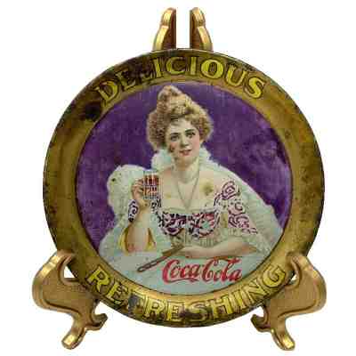 Original 1903 Coca-Cola Tip Tray | Coke Change Tray | Hilda Clark
